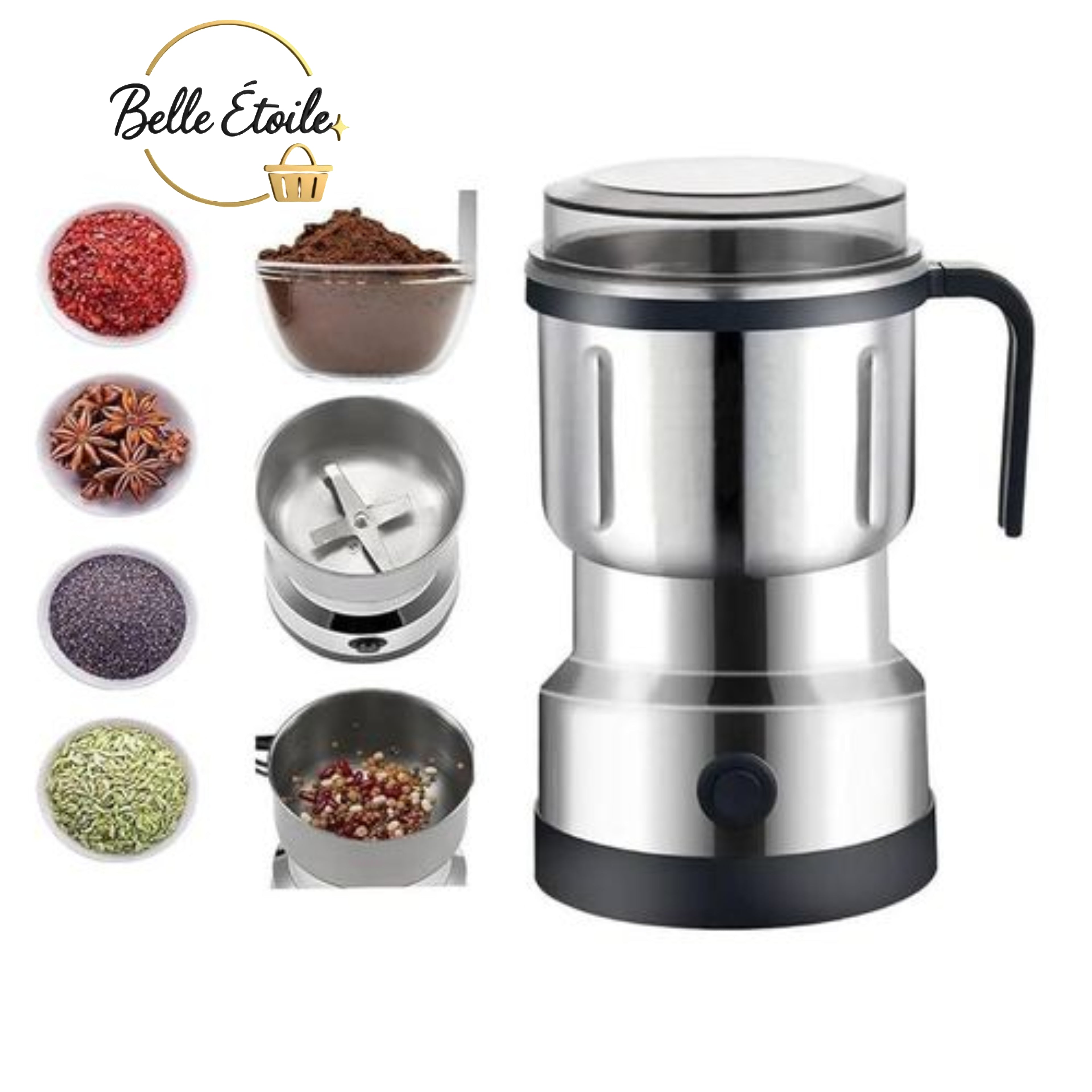مطحنة قهوة وبهارات بقوة 500واط وبسعة 500مل