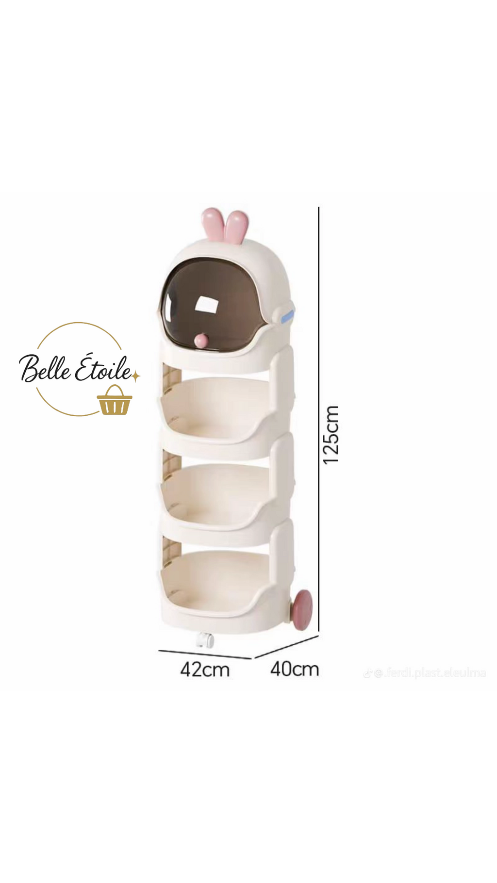 رفوف متنقلة بتصميم كرتوني للأطفال