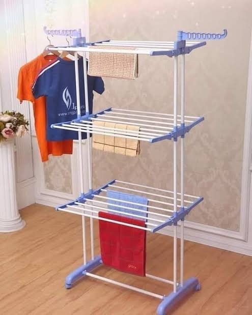 مجفف الملابس القابل للحركة (3 طبقات) - الحل المثالي لفوضى الملابس
