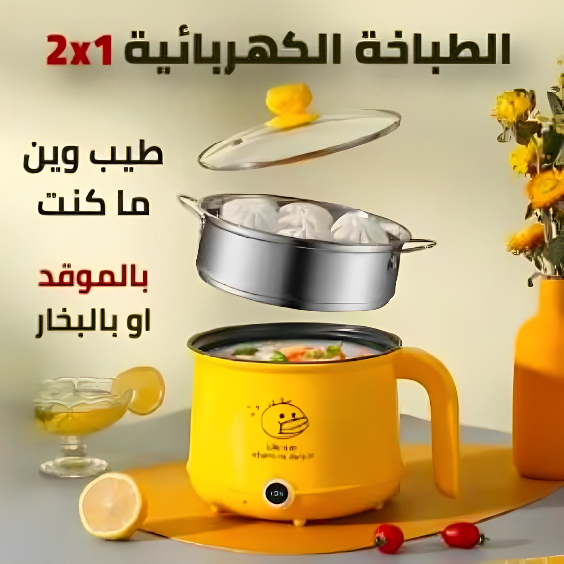 وعاء طبخ كهربائي محمول